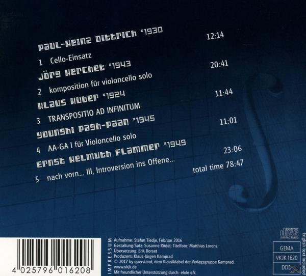 Matthias Lorenz - Cello-Einsatz  - (CD)