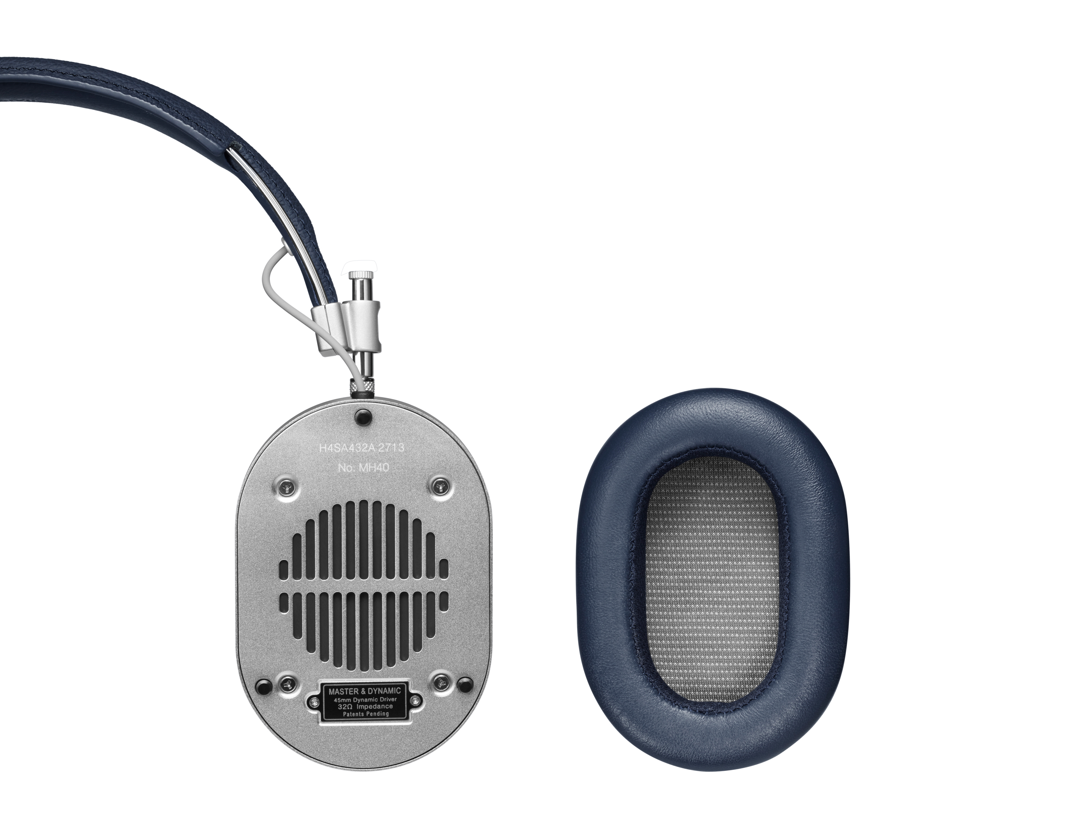 MASTER & DYNAMIC MH40, Over-ear Kopfhörer Navy/Silber