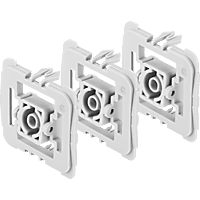 BOSCH 8750000412 Adapter 3er-Set Gira 55 (G), Weiß