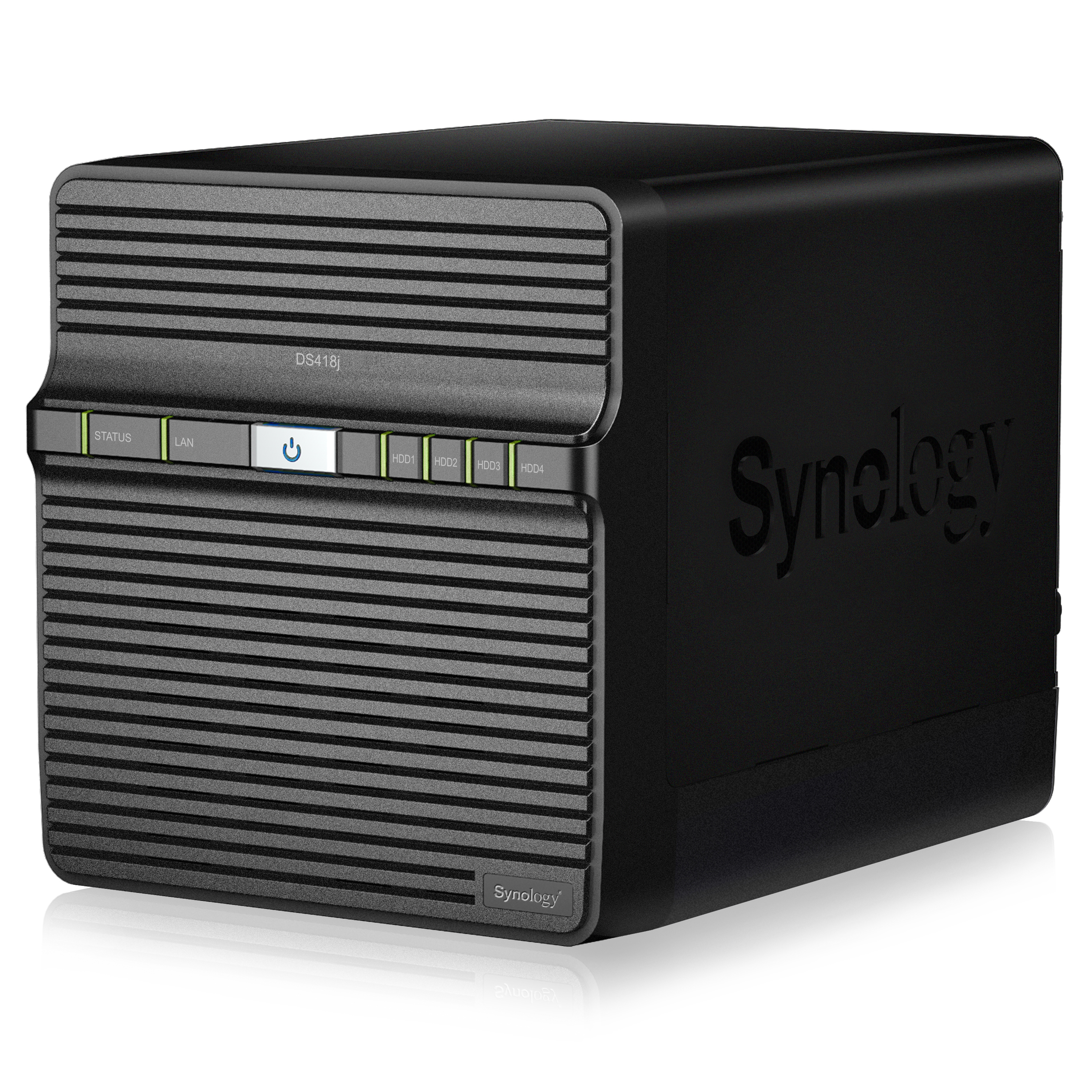 SYNOLOGY DiskStation DS418j NAS 3,5 Zoll Anzahl Festplattenschächte: 4 Schwarz}