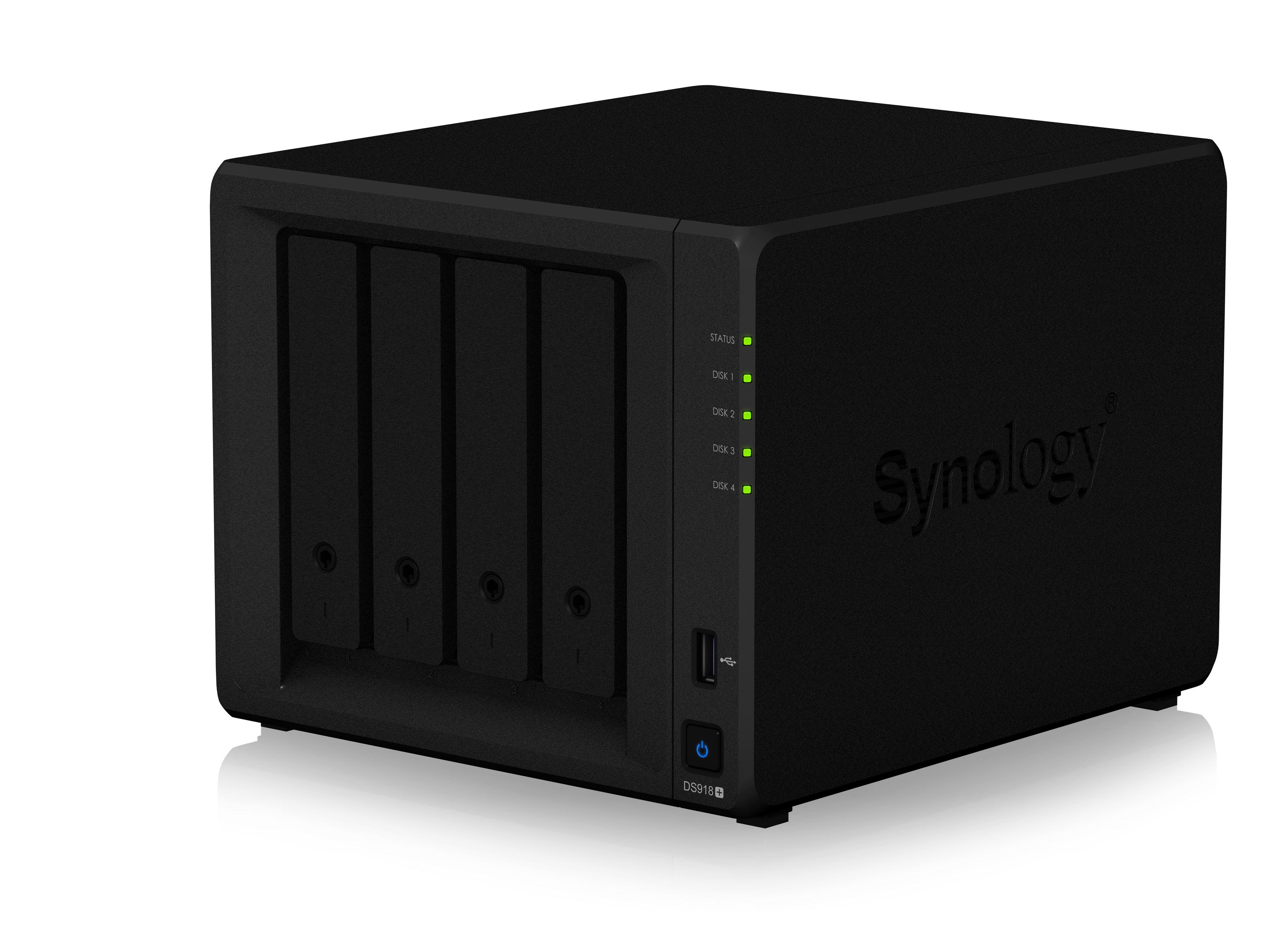 SYNOLOGY DiskStation DS918+ NAS 3,5 Zoll Anzahl Festplattenschächte: 4 Schwarz}