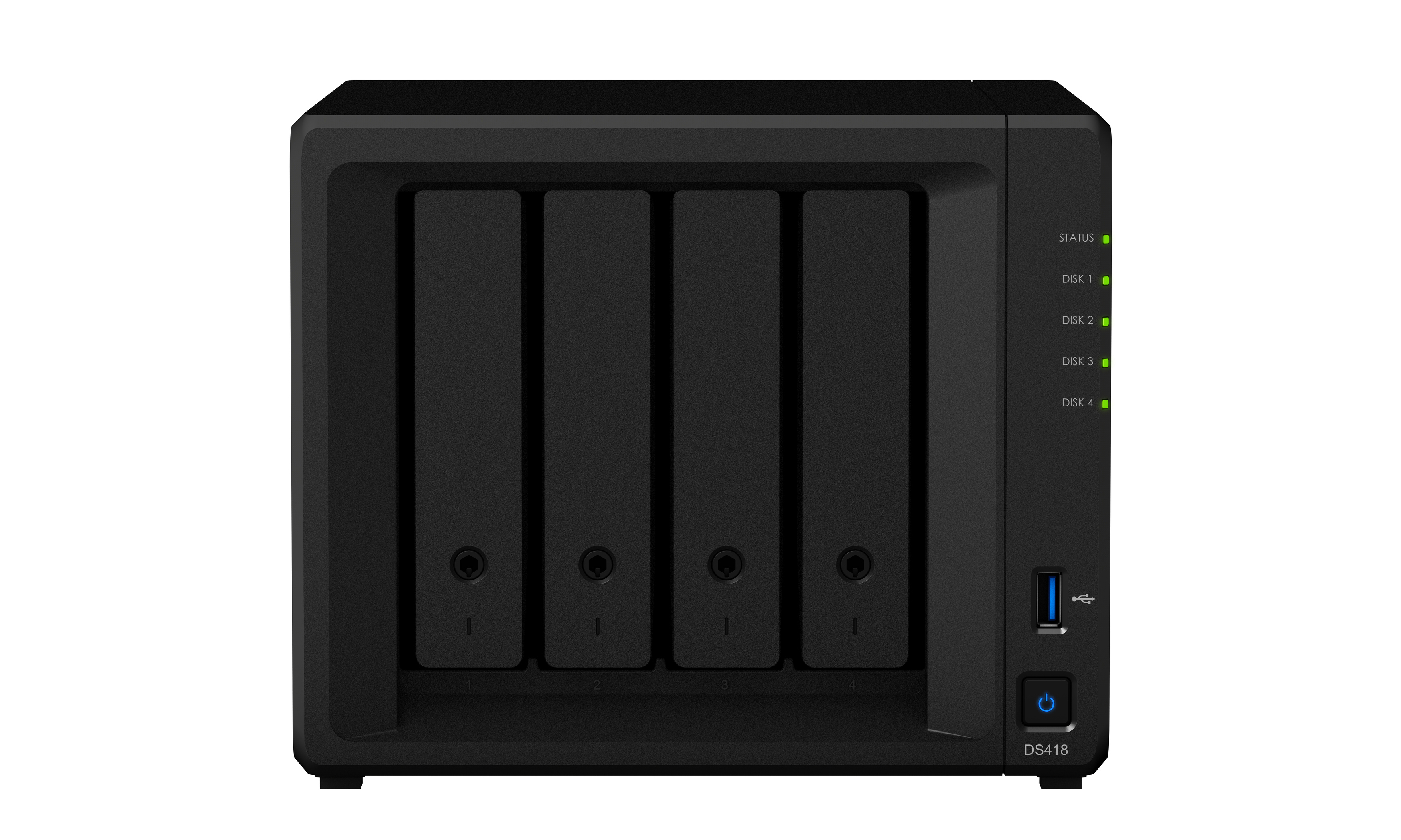 SYNOLOGY DiskStation DS418 NAS 3,5 Zoll Anzahl Festplattenschächte: 4 Schwarz}