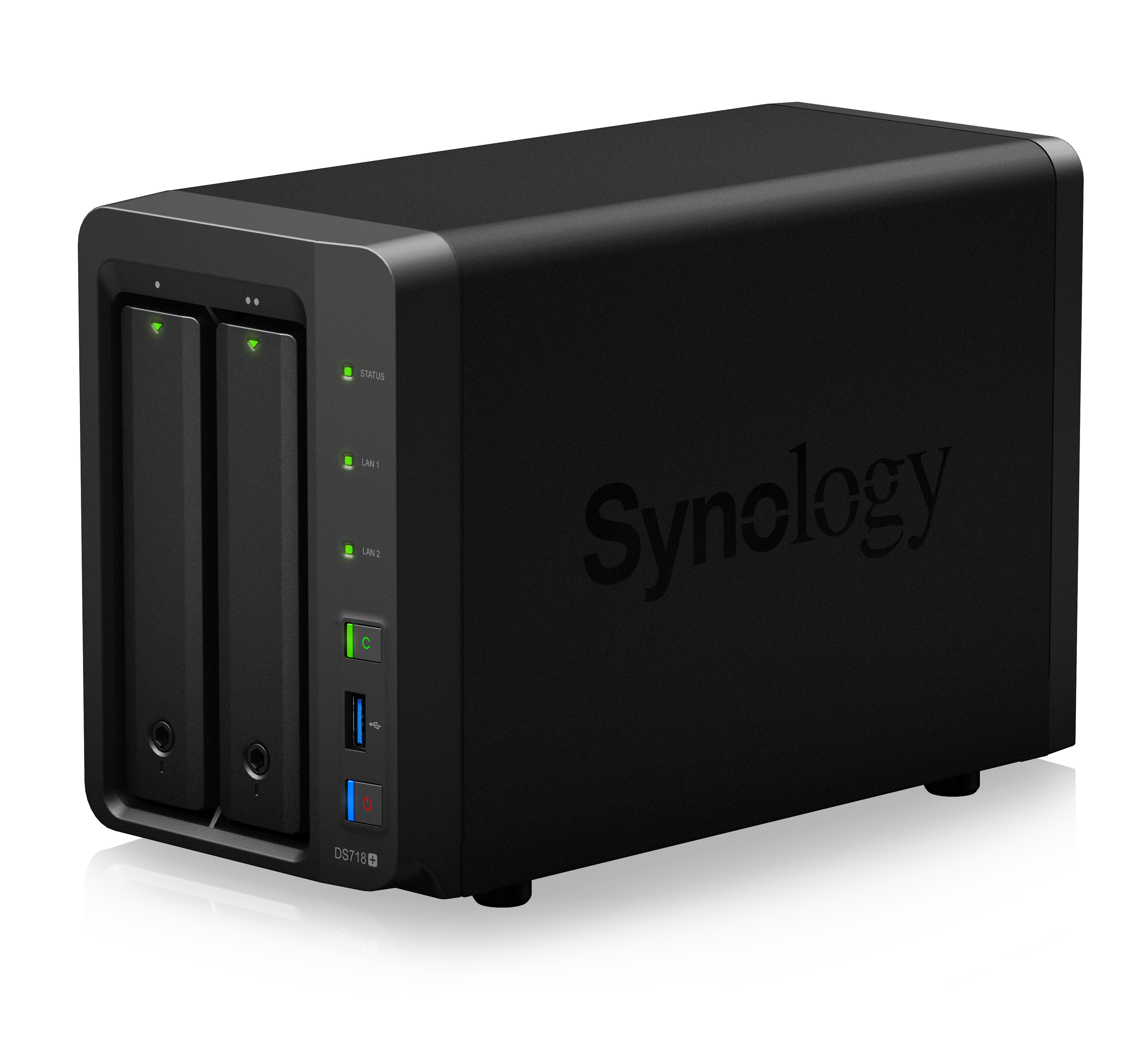 SYNOLOGY DiskStation DS718+ NAS 3,5 Zoll Anzahl Festplattensch ächte: 2 Schwarz}