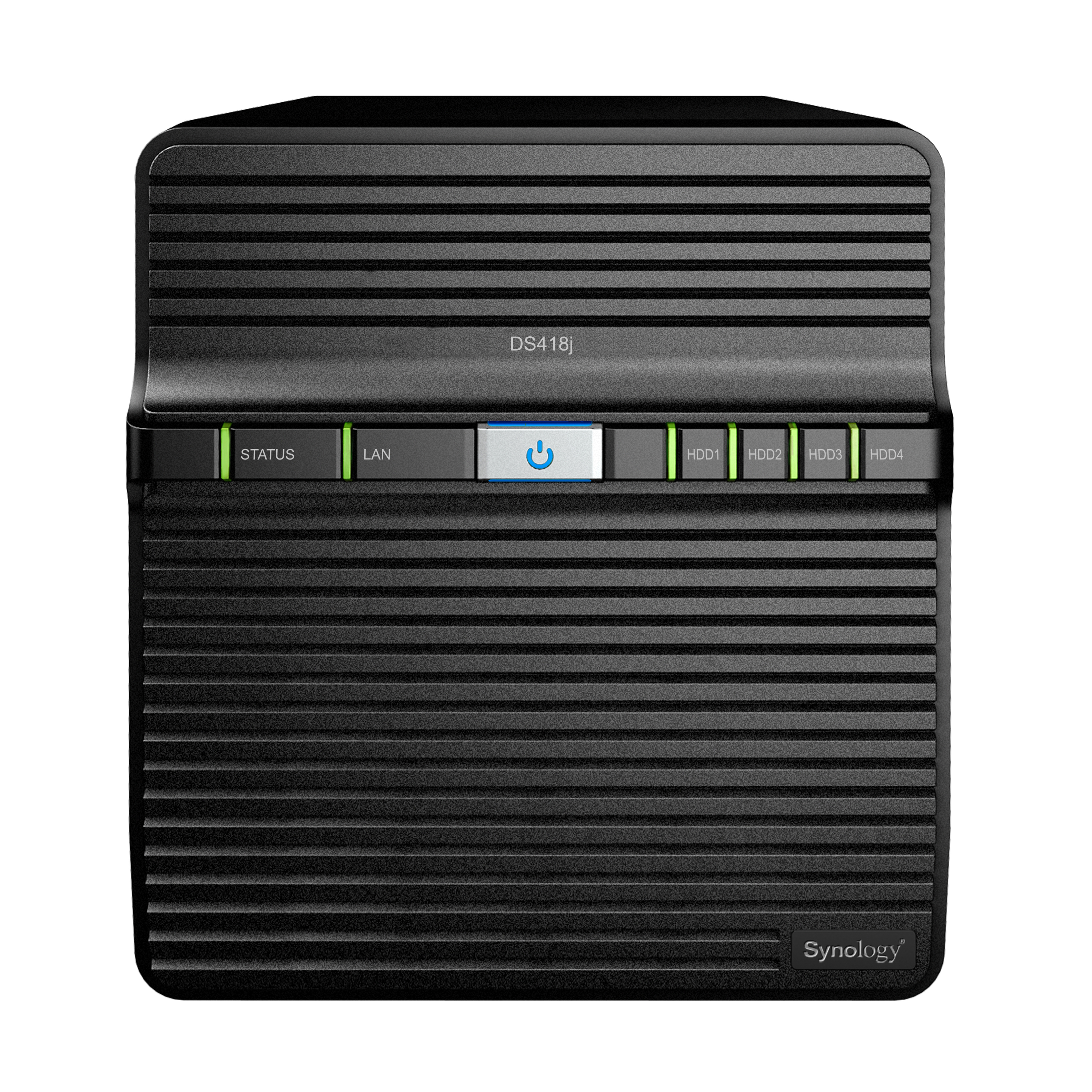 SYNOLOGY DiskStation DS418j NAS 3,5 Zoll Anzahl Festplattenschächte: 4 Schwarz}