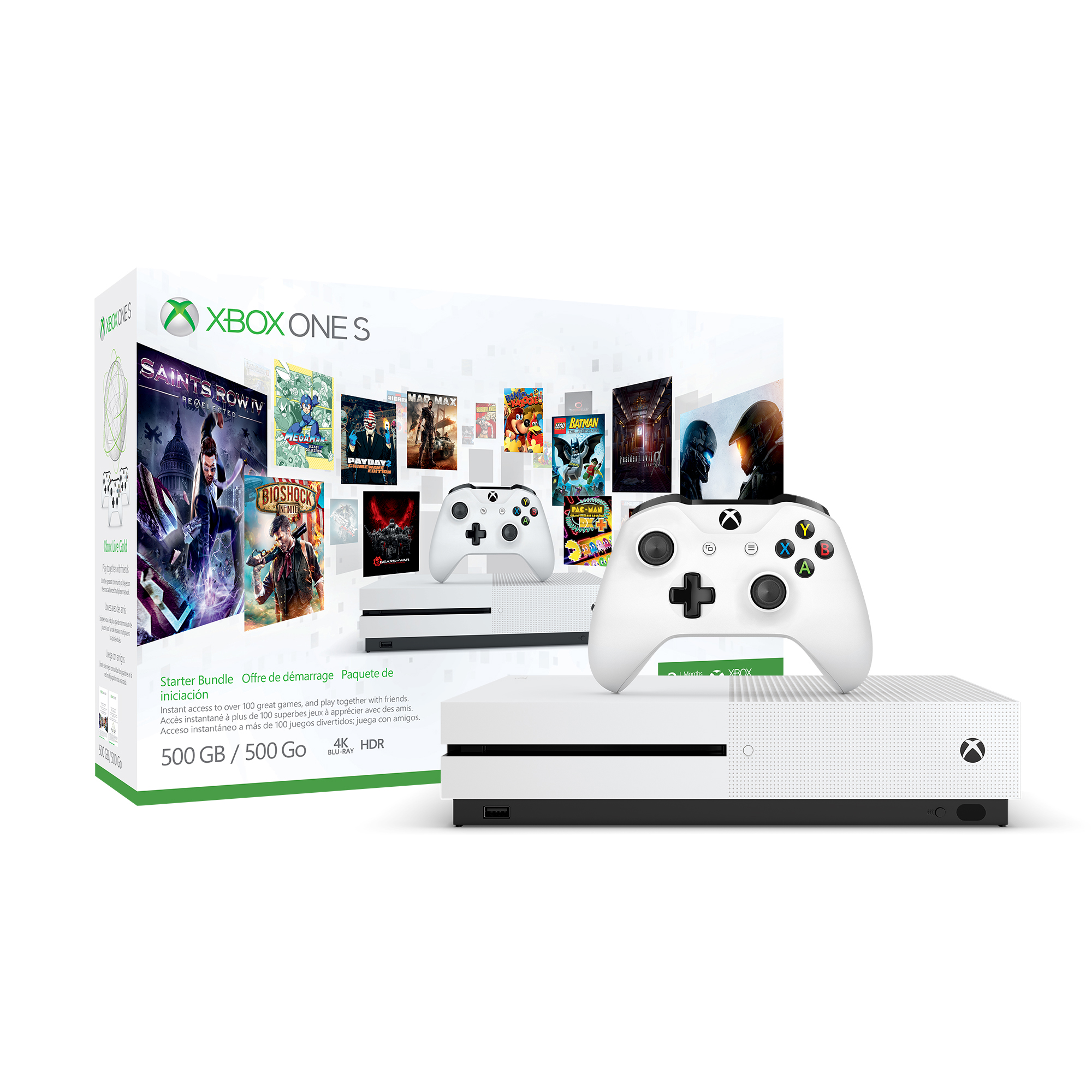 MICROSOFT Xbox One S 500GB Konsole - Starter Bundle