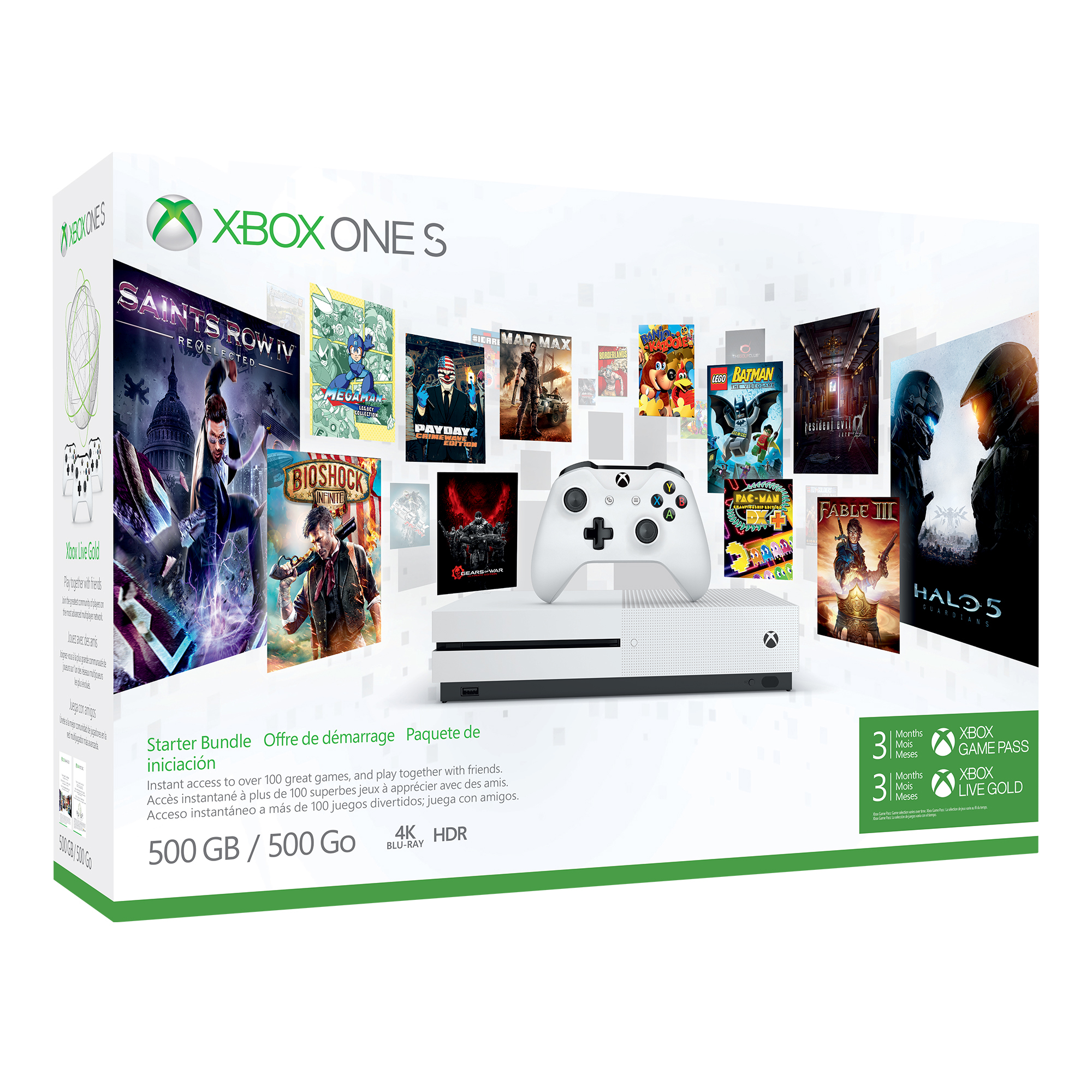 MICROSOFT Xbox One S 500GB Konsole - Starter Bundle