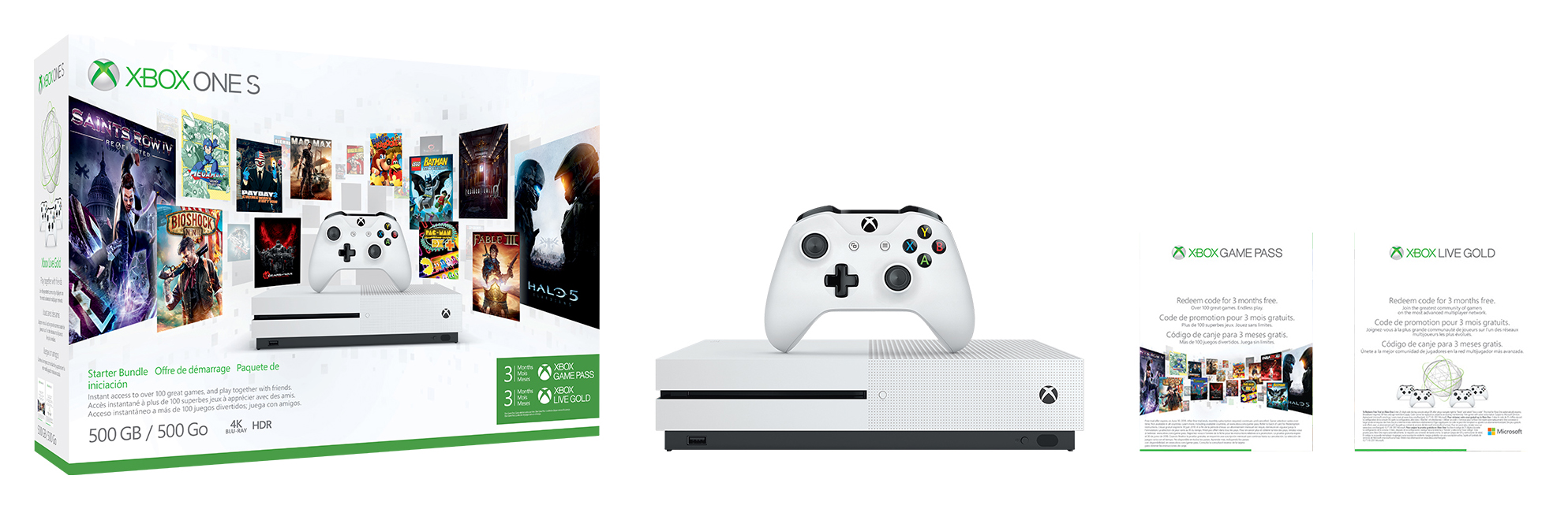 MICROSOFT Xbox One S 500GB Konsole - Starter Bundle