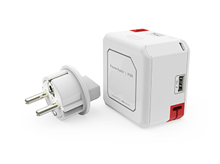 ALLOCACOC USB elosztó, 4 csatlakozó, beépített akkumulátor