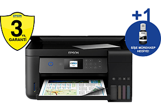 EPSON EcoTank L4160 Tanklı Yazıcı+Tarayıcı+Fotokopi+Wi-Fi Direct+LCD+Dublex Tanklı Yazıcı (C11CG23401)