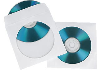 HAMA CD-ROM Paper Sleeves, bianco (pacchetto di 100 ) - Custodie protettive (Bianco)