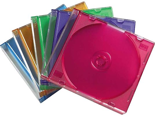 HAMA Boîtier CD Slim - Custodie vuote per CV (Multicolore)