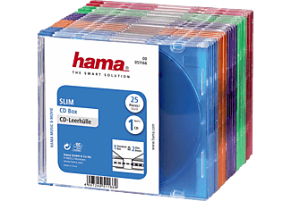 HAMA Boîtier CD Slim - Boîtiers vides CD (Multicolore)