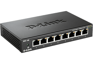 DLINK DGS-108/E - Desktop-Switch (Schwarz)