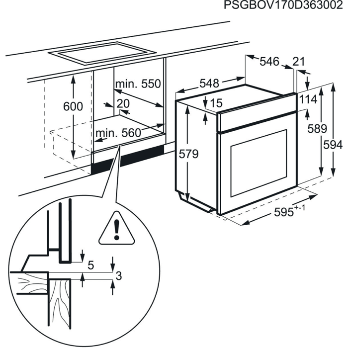 AEG Four multifonction SteamBoost A+ (BSE682020M)