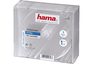 HAMA 44748 CD BOX STD CLEAR - CD-Leerhülle (Transparent)