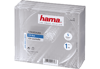 HAMA Pochette CD, transparent (pack de 5) - Boîtier vide CD (Transparent)