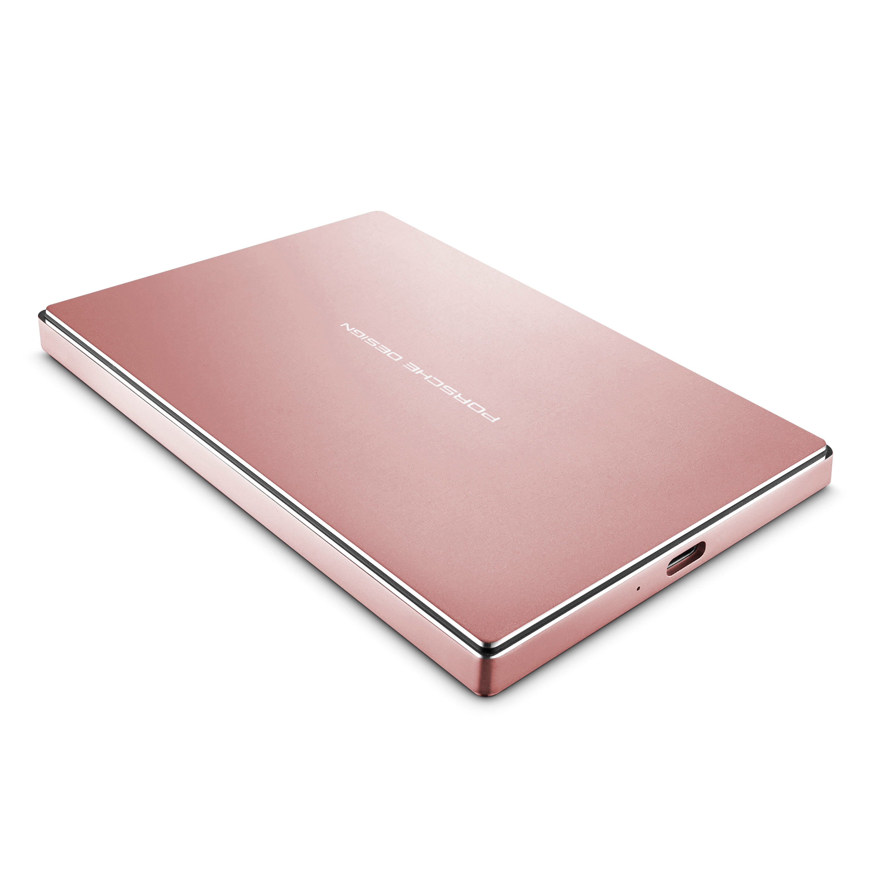 LACIE Porsche Design Mobile Drive Festplatte, 2 TB HDD, 2,5 Zoll, extern, Rose-Gold