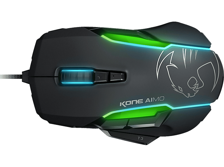 Roccat Kone Aimo Gaming Maus Schwarz Leuchtfarbe Mehrfarbig Gaming Maus Kabelgebunden Online Kaufen Saturn