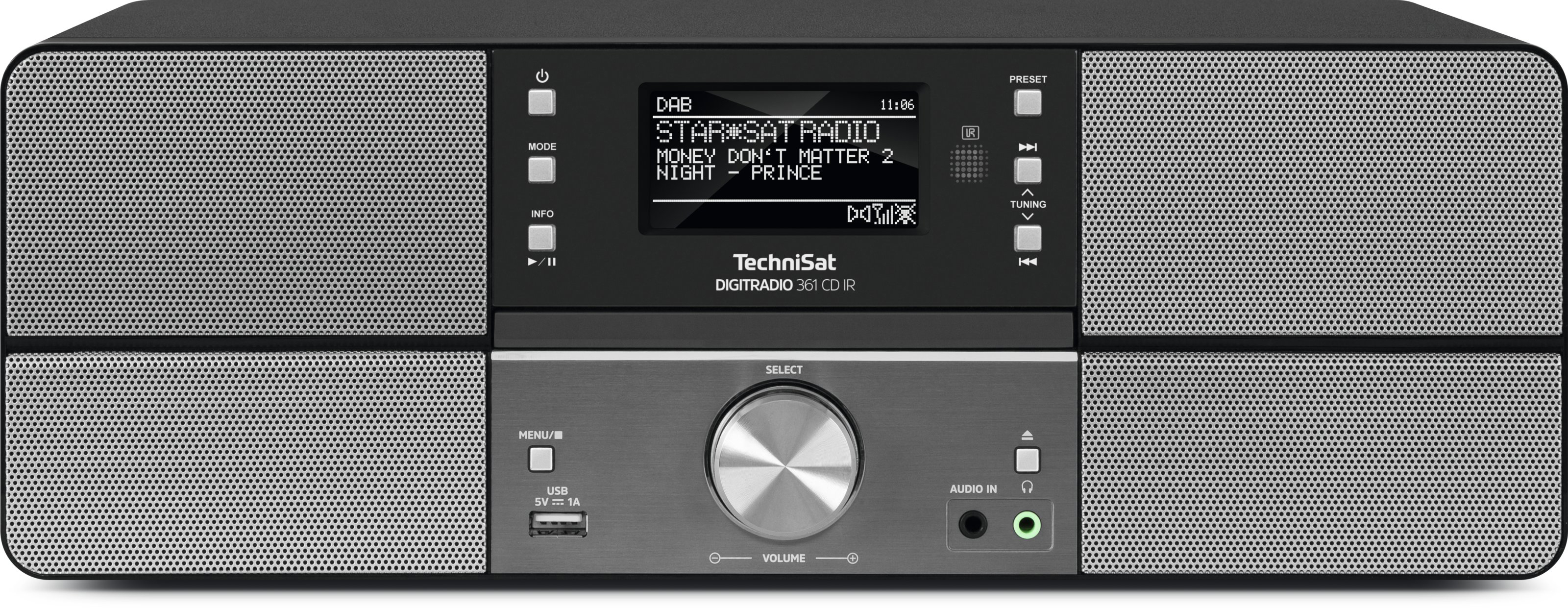 TECHNISAT DIGITRADIO 361 CD IR Internetradio, Anthrazit