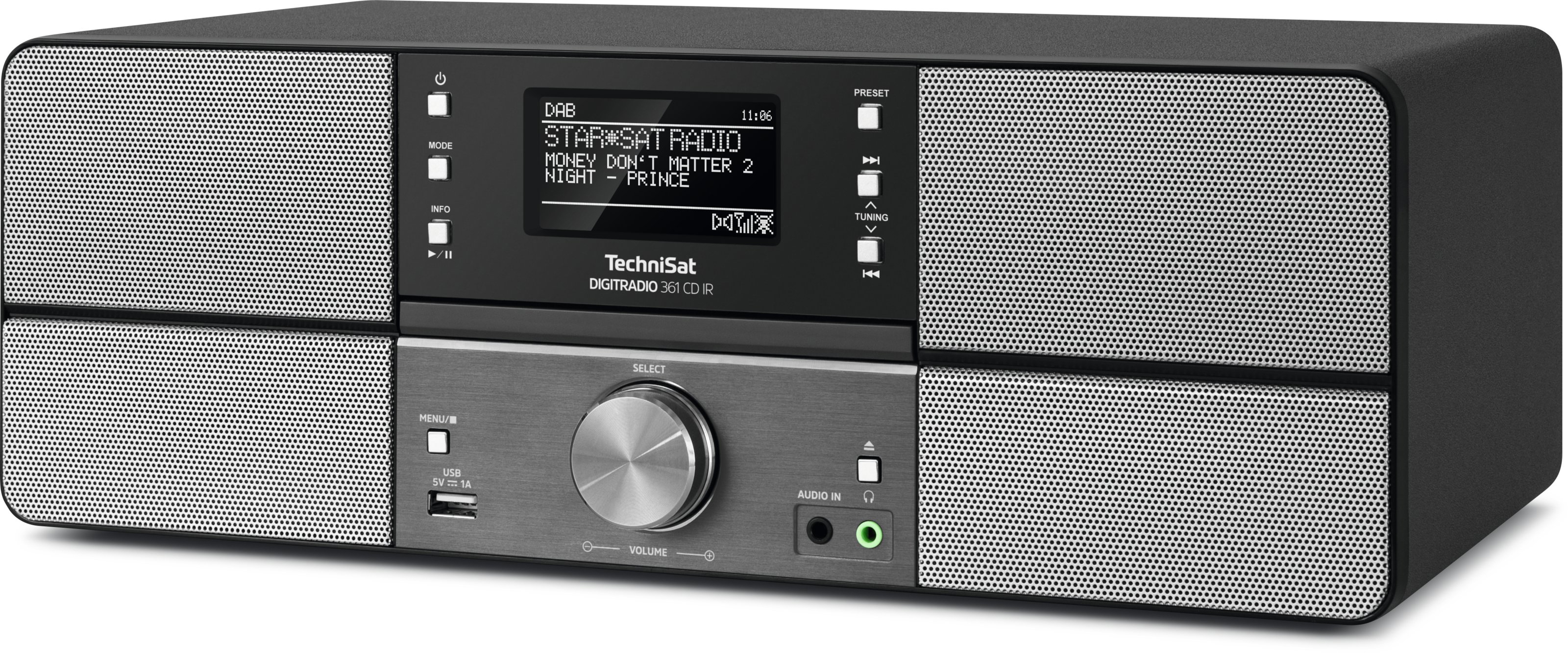 TECHNISAT DIGITRADIO 361 CD IR Internetradio, Anthrazit