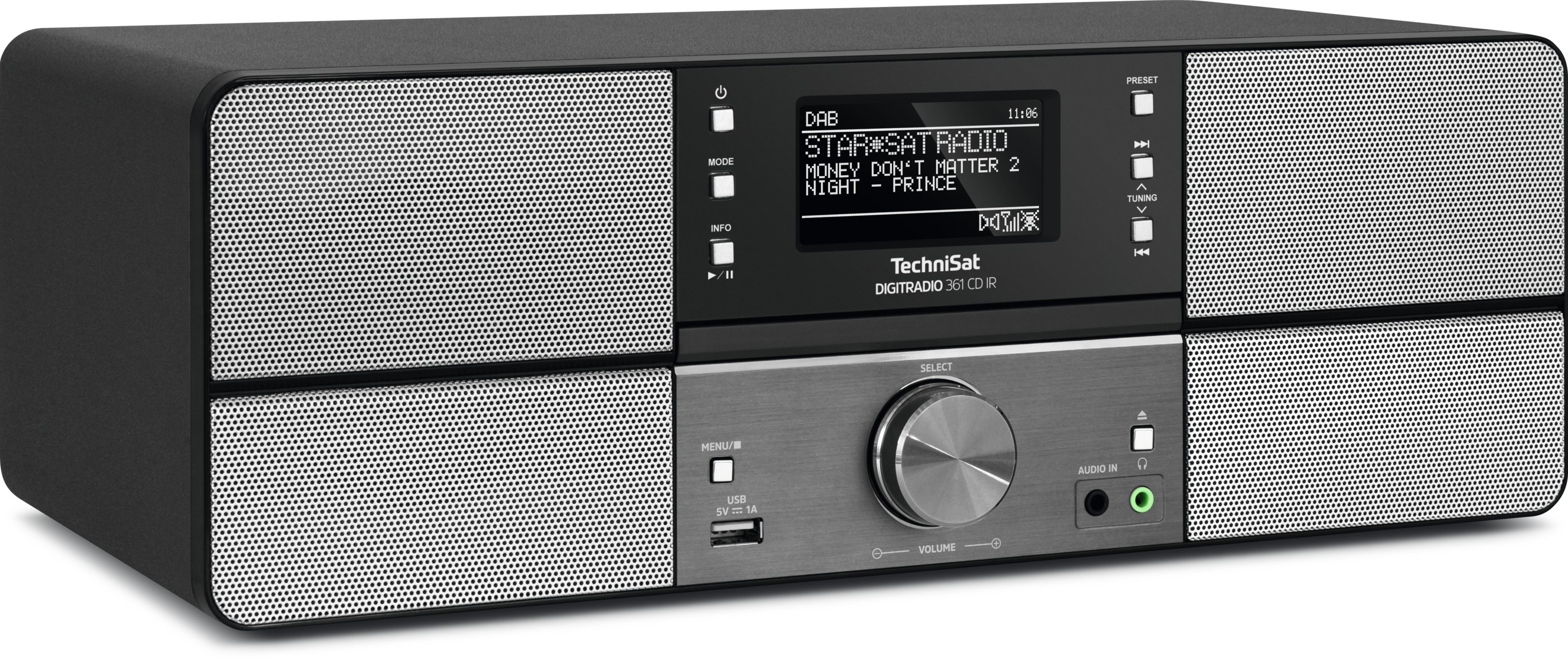 TECHNISAT DIGITRADIO 361 CD IR Internetradio, Anthrazit