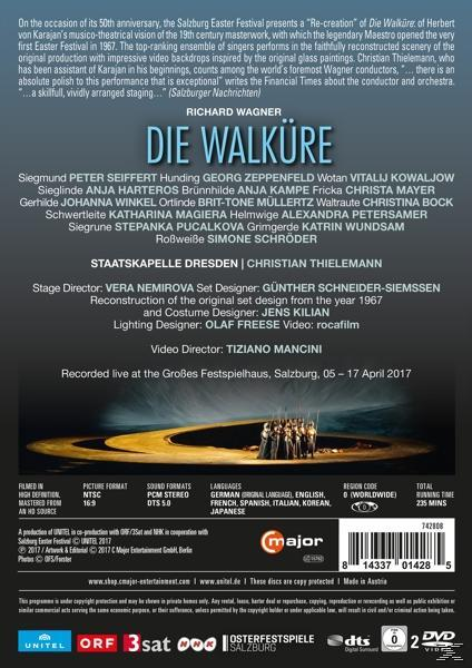 Rückseite der Die Walküre DVD. Text und Bilder einer Bühnenproduktion. Major Label.