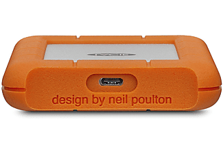 LACIE STFR2000800 - Festplatte (HDD, 2 TB, Silber/Orange)