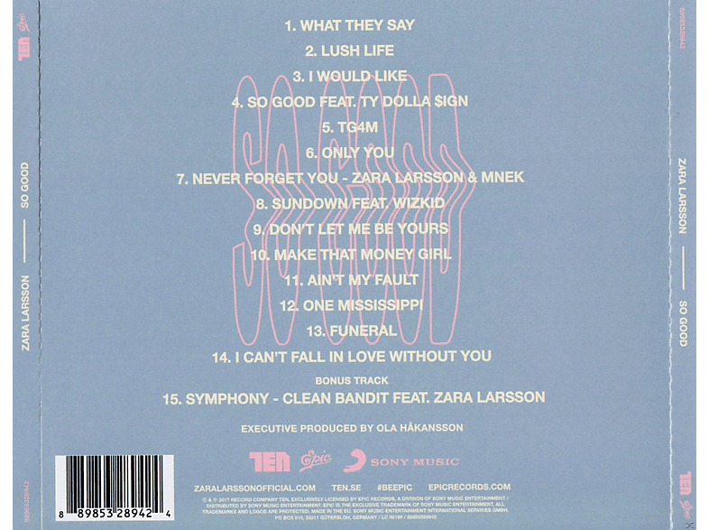 Zara Larsson | So Good - (CD) | MediaMarkt