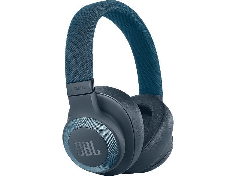 Auriculares inalámbricos - JBL E65BT, Bluetooth, Micrófono, Cancelación ruido, Azul