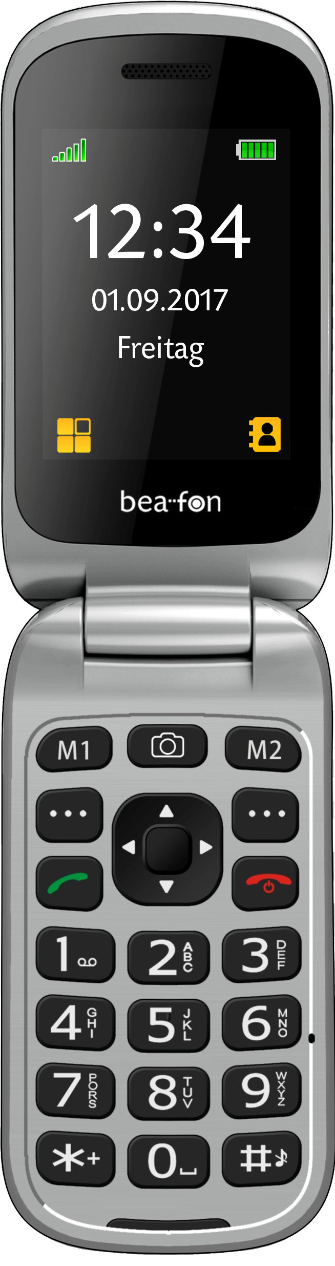 BEAFON SL690 Handy, Schwarz/Silber