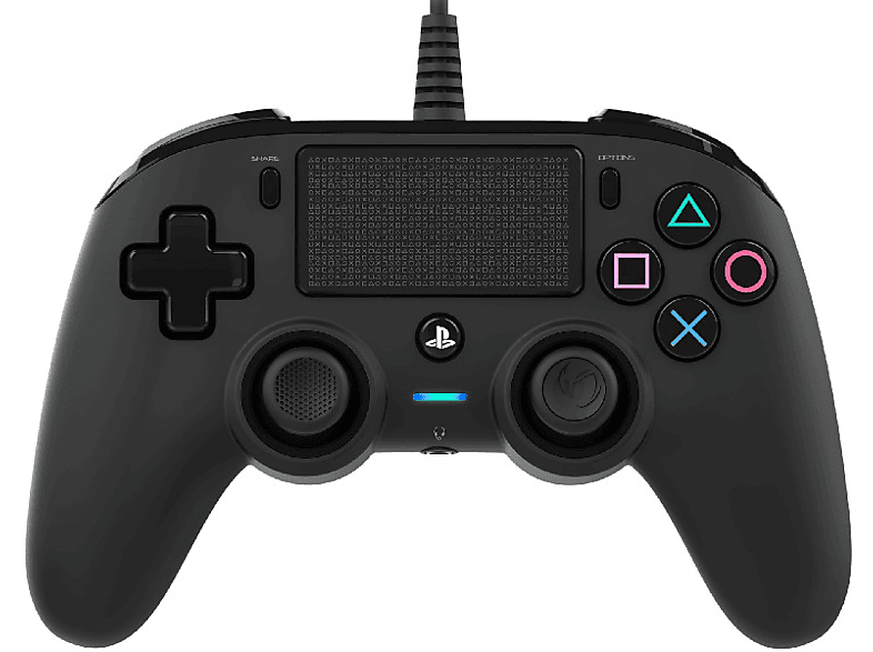 Mando PS4 - Compact Nacon, Controller, con cable, Negro