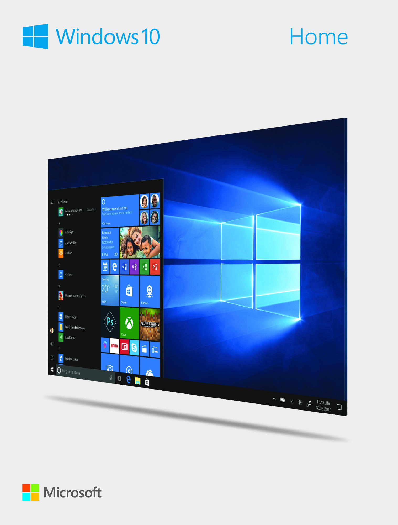 Windows 10 Home 32/64-Bit USB Flash Drive - PC [USB-Stick]