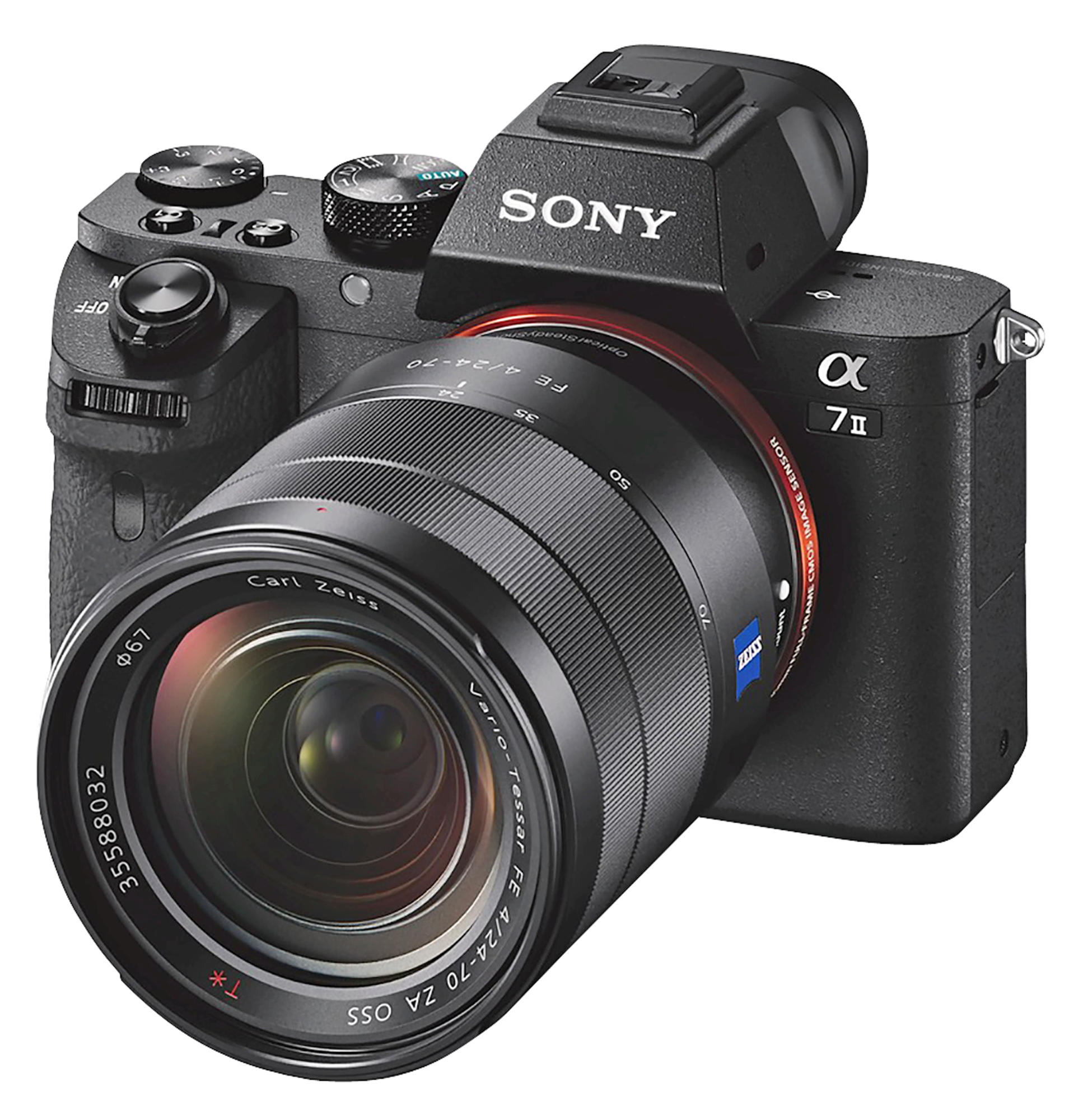 SONY Alpha 7 M2 Zeiss Kit (ILCE-7M2) Systemkamera mit Objektiv 24-70 mm, 7,6 cm Display, WLAN