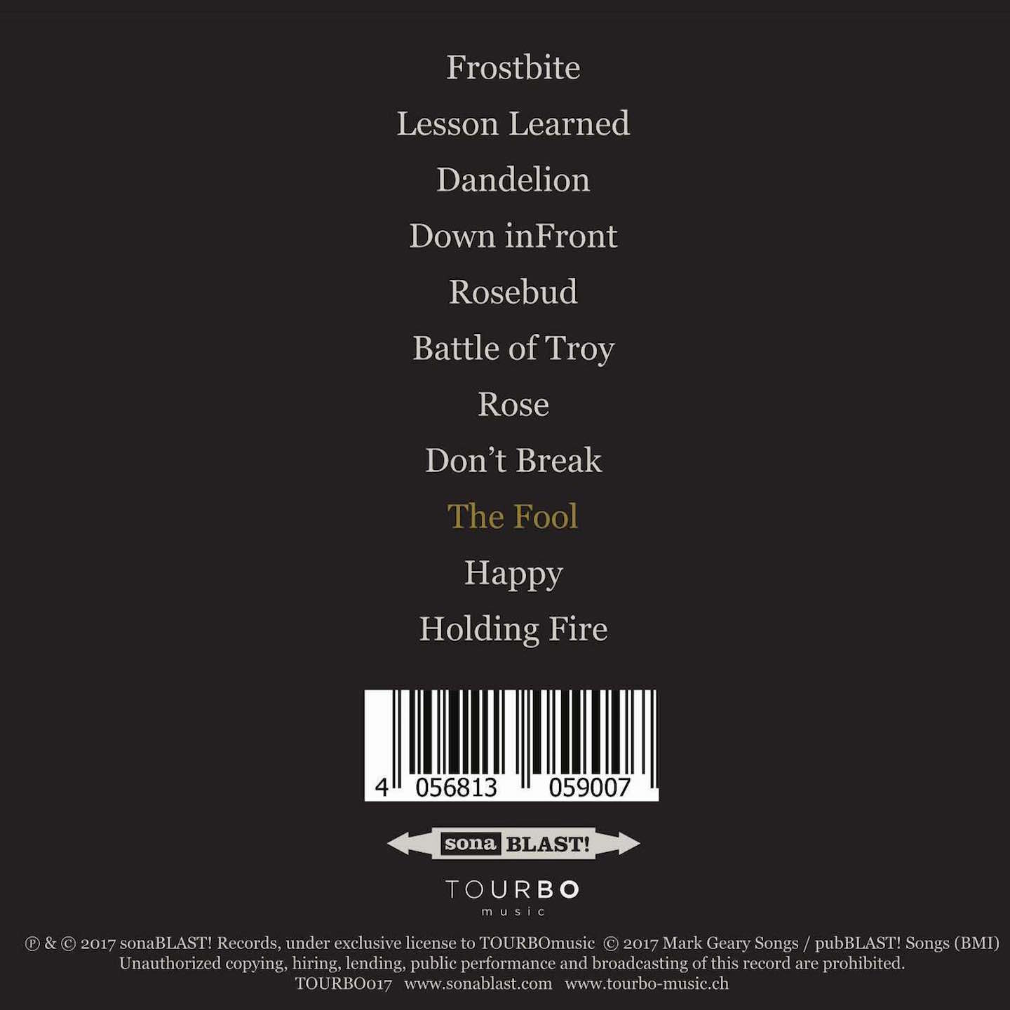 Mark Geary - The Fool  - (CD)