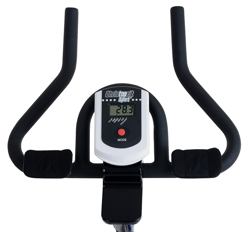 CHRISTOPEIT Racer Bike XL 2 weiß Heimtrainer, Weiß/Schwarz