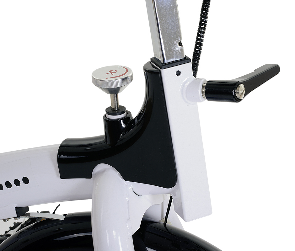 CHRISTOPEIT Racer Bike XL 2 weiß Heimtrainer, Weiß/Schwarz