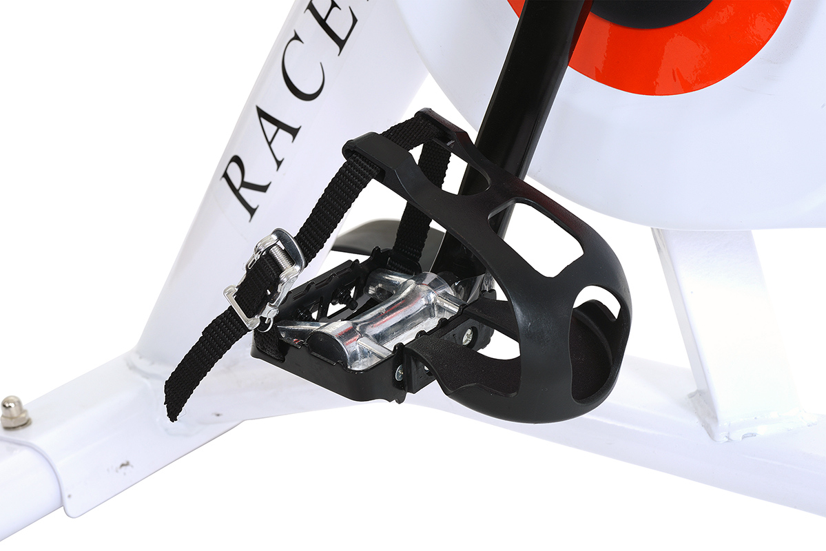 CHRISTOPEIT Racer Bike XL 2 weiß Heimtrainer, Weiß/Schwarz
