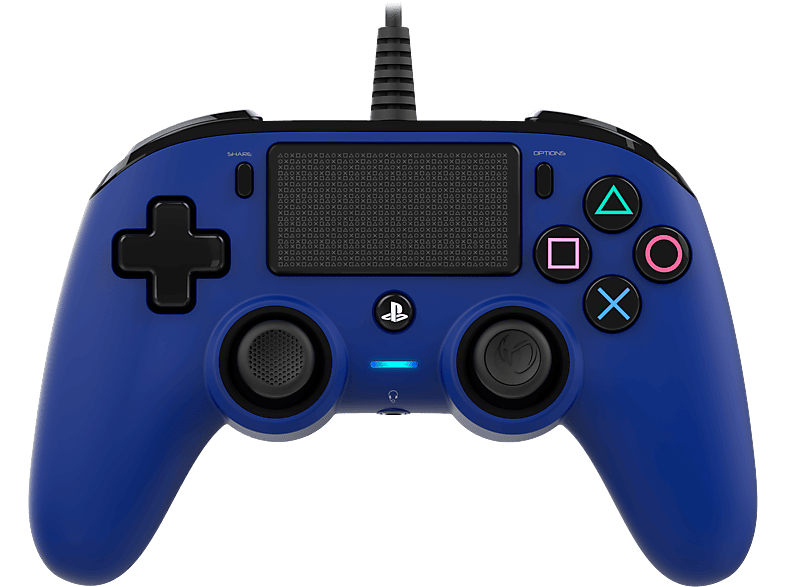 Nacon Manette Filaire Compacte PS4 Bleu (ps4ofcpadblue)