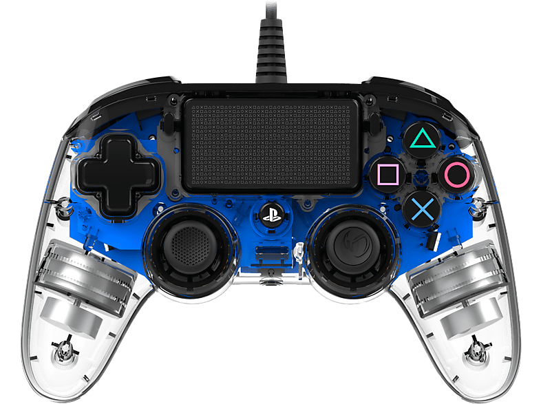Nacon Illuminated Compact Controller Bedraad PS4 Blauw (ps4ofcpadclblue) Playstation 4