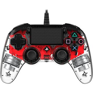 NACON Illuminated Compact Controller bedraad PS4 Rood (PS4OFCPADCLRED)
