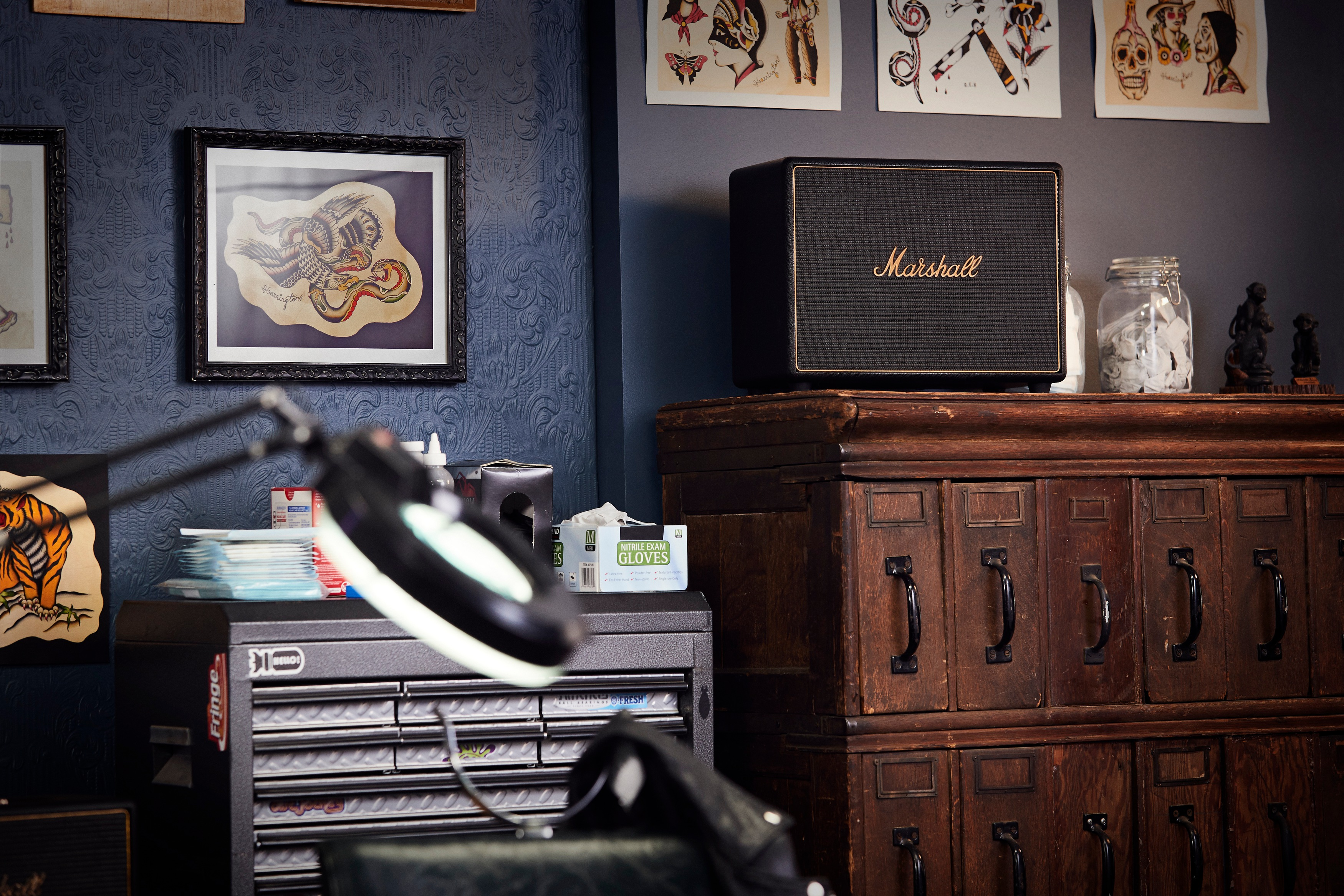 MARSHALL Woburn Wifi Lautsprecher, Schwarz