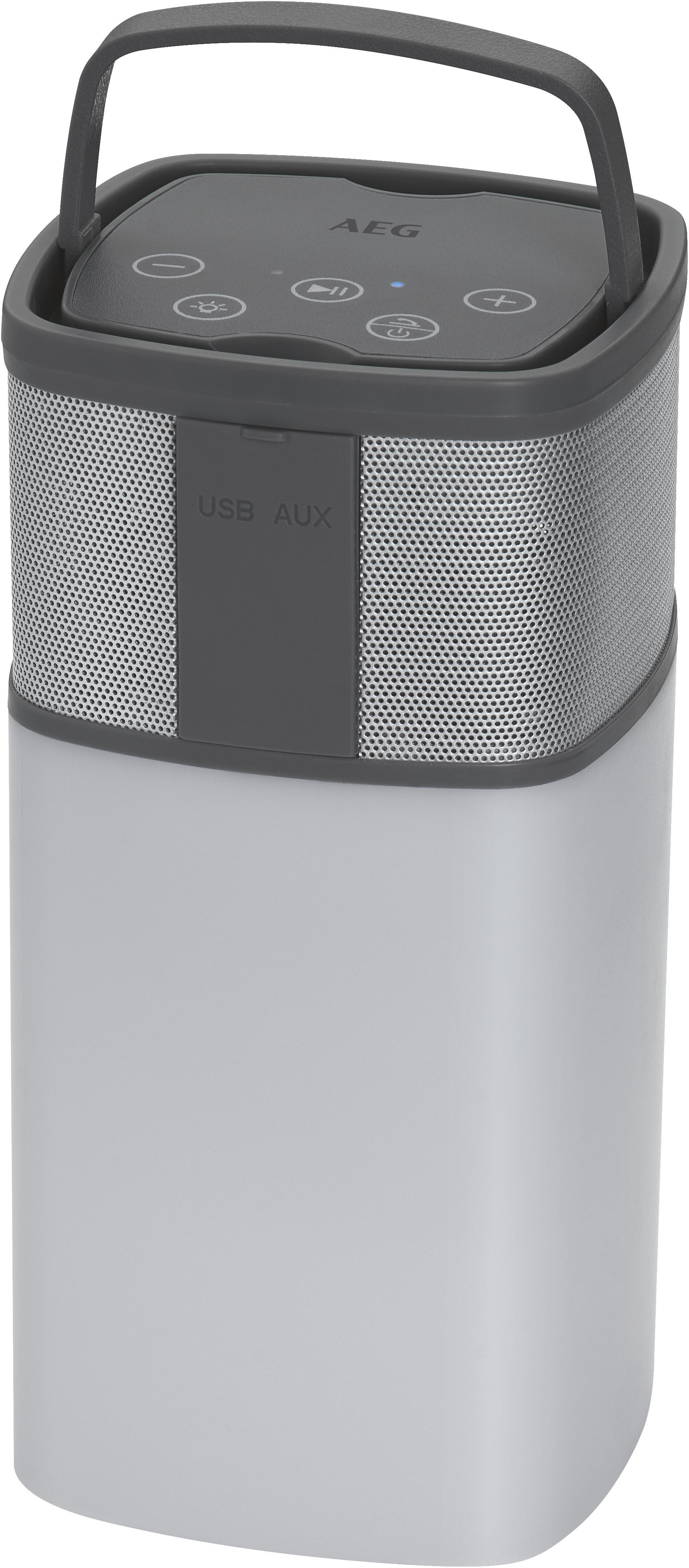 AEG BSS 4841 Bluetooth Lautsprecher, Weiß/Anthrazit
