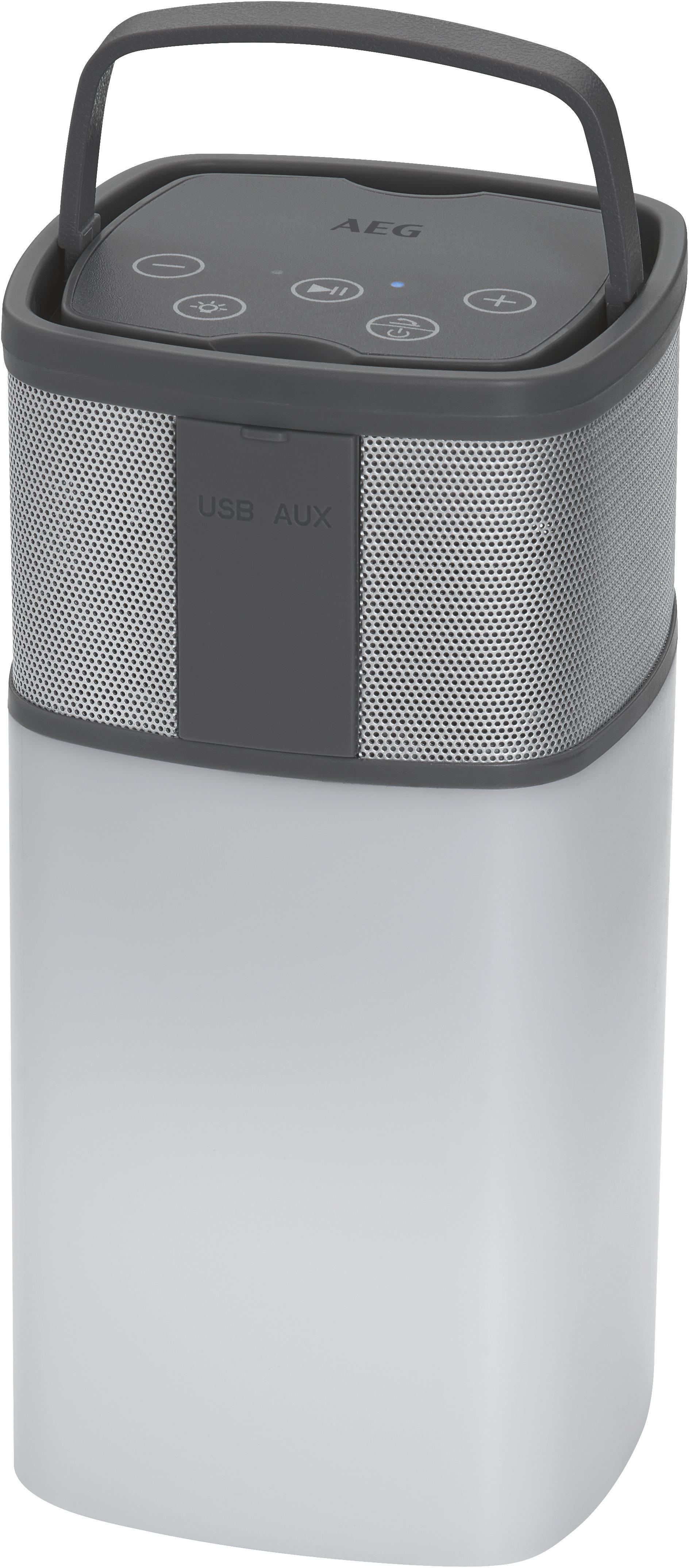 AEG BSS 4841 Bluetooth Lautsprecher, Weiß/Anthrazit