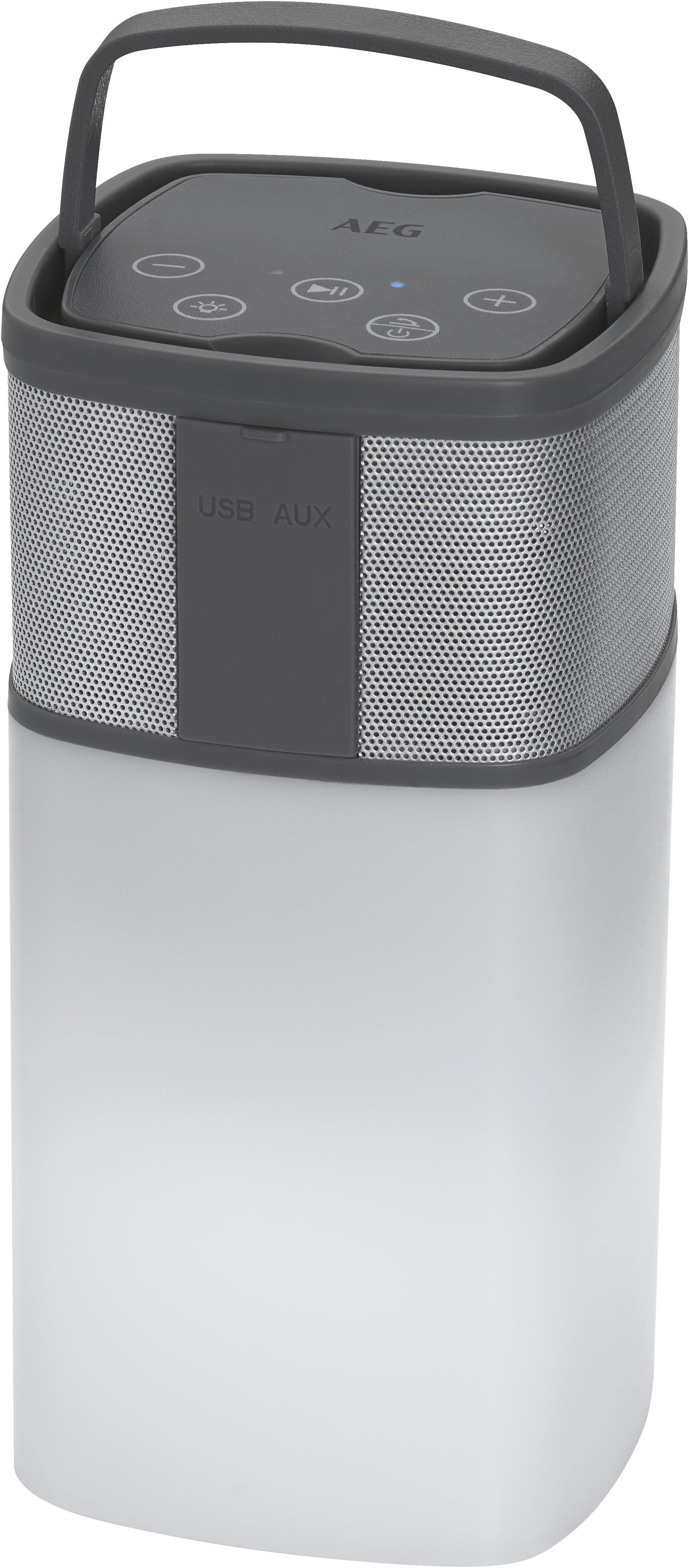 AEG BSS 4841 Bluetooth Lautsprecher, Weiß/Anthrazit