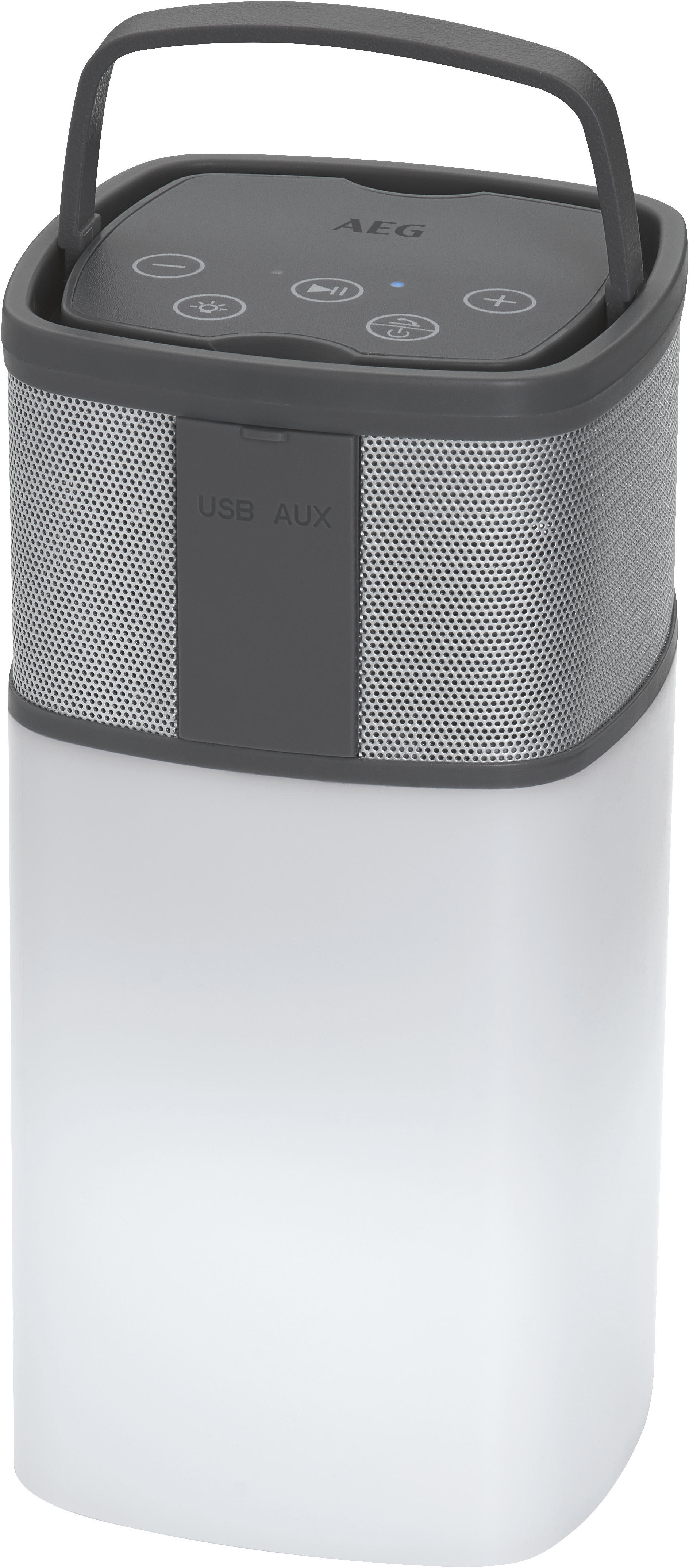 AEG BSS 4841 Bluetooth Lautsprecher, Weiß/Anthrazit