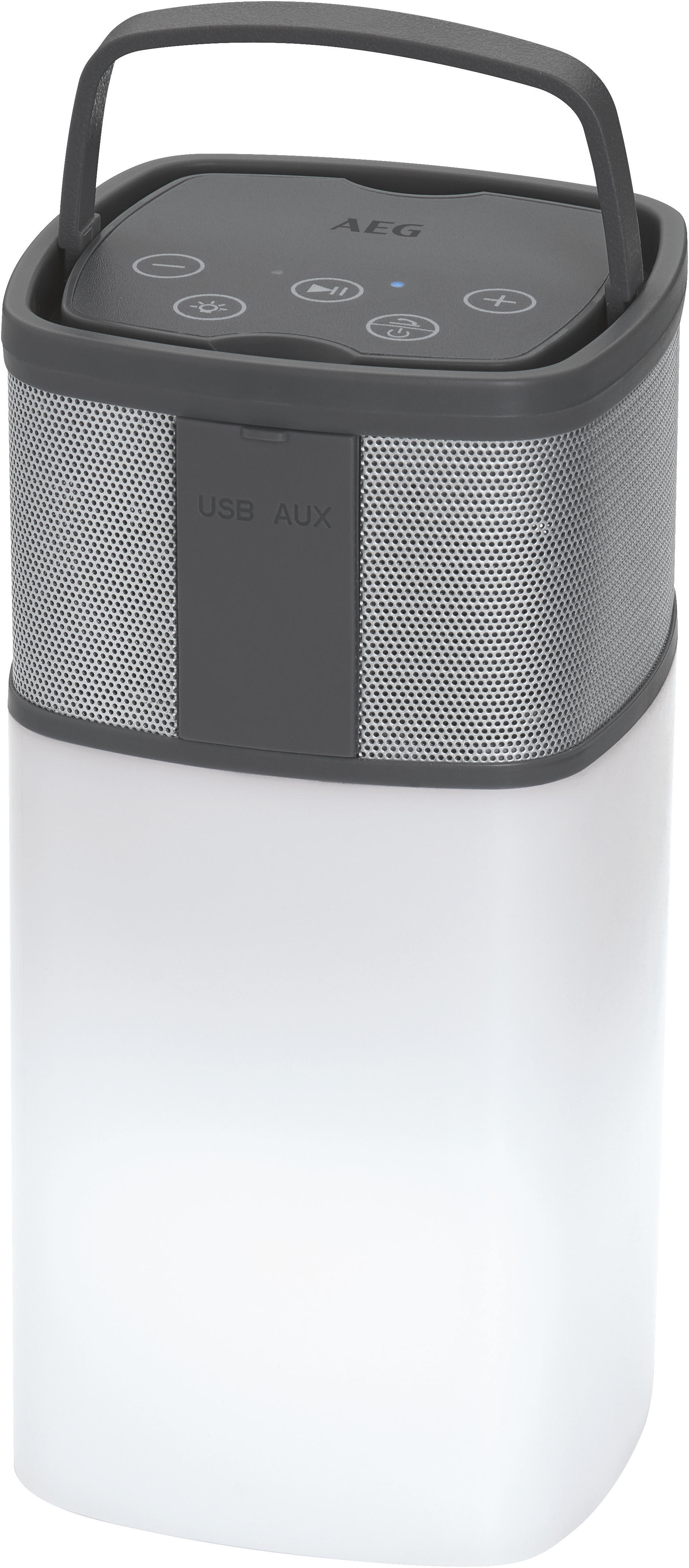 AEG BSS 4841 Bluetooth Lautsprecher, Weiß/Anthrazit