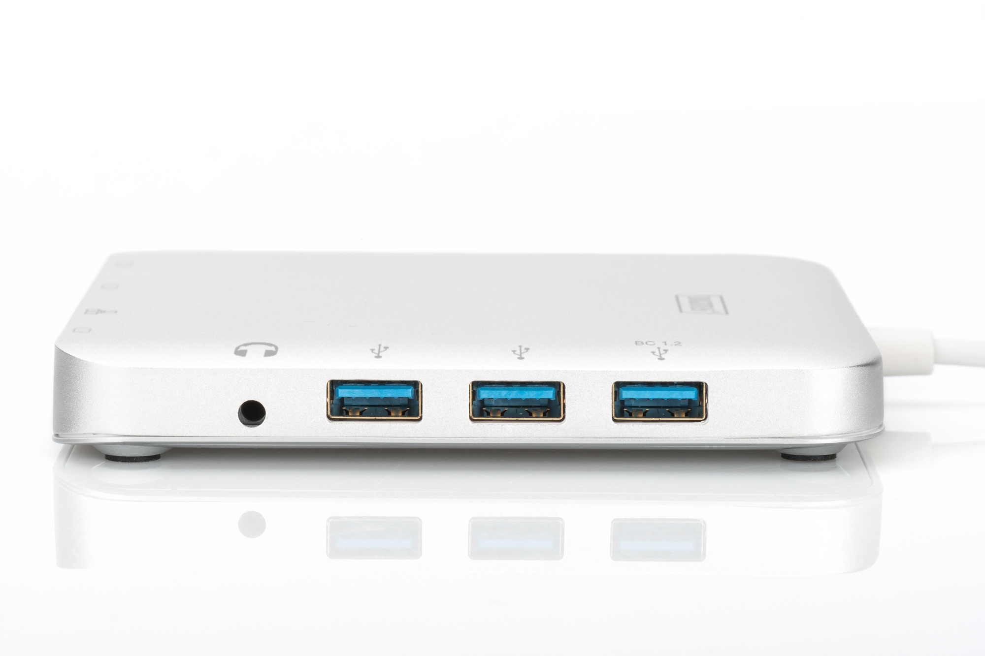 DIGITUS Universal, USB Typ-C, USB 3.1, HDMI, MiniDP, VGA, RJ45 Dockingstation, Silber