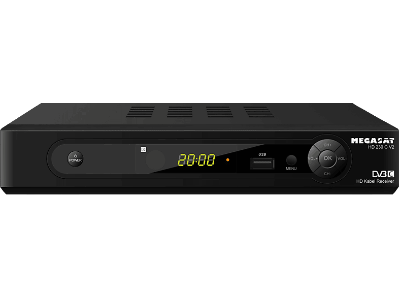 MEGASAT HD 230C V2 HD Kabel-Receiver (HDTV, DVB-C, DVB-C2, Schwarz) HD ...
