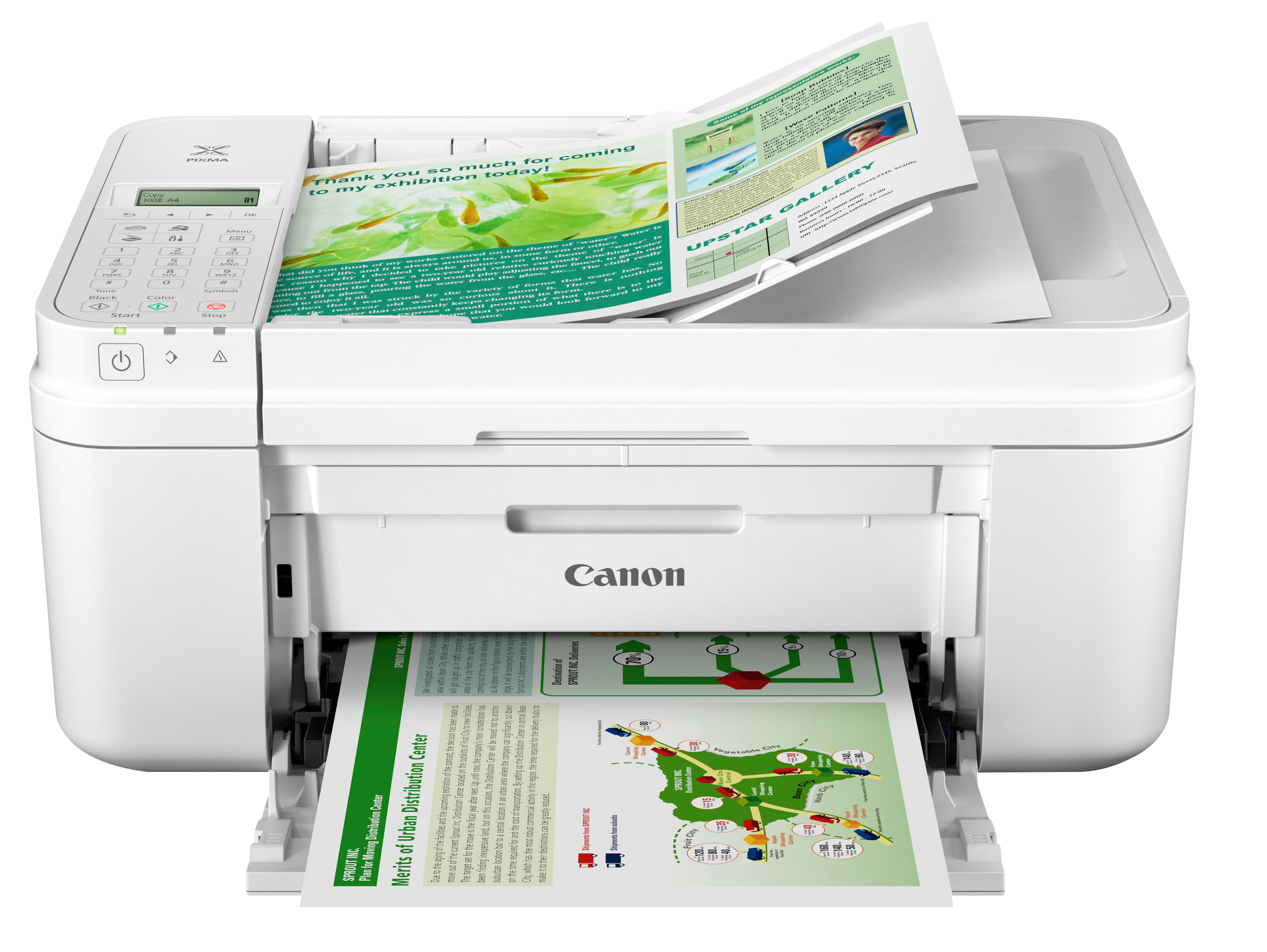 CANON PIXMA MX495 Tintenstrahl mit FINE Druckköpfen 4-in-1 Tinten-Multifunktionsdrucker WLAN Netzwerkfähig