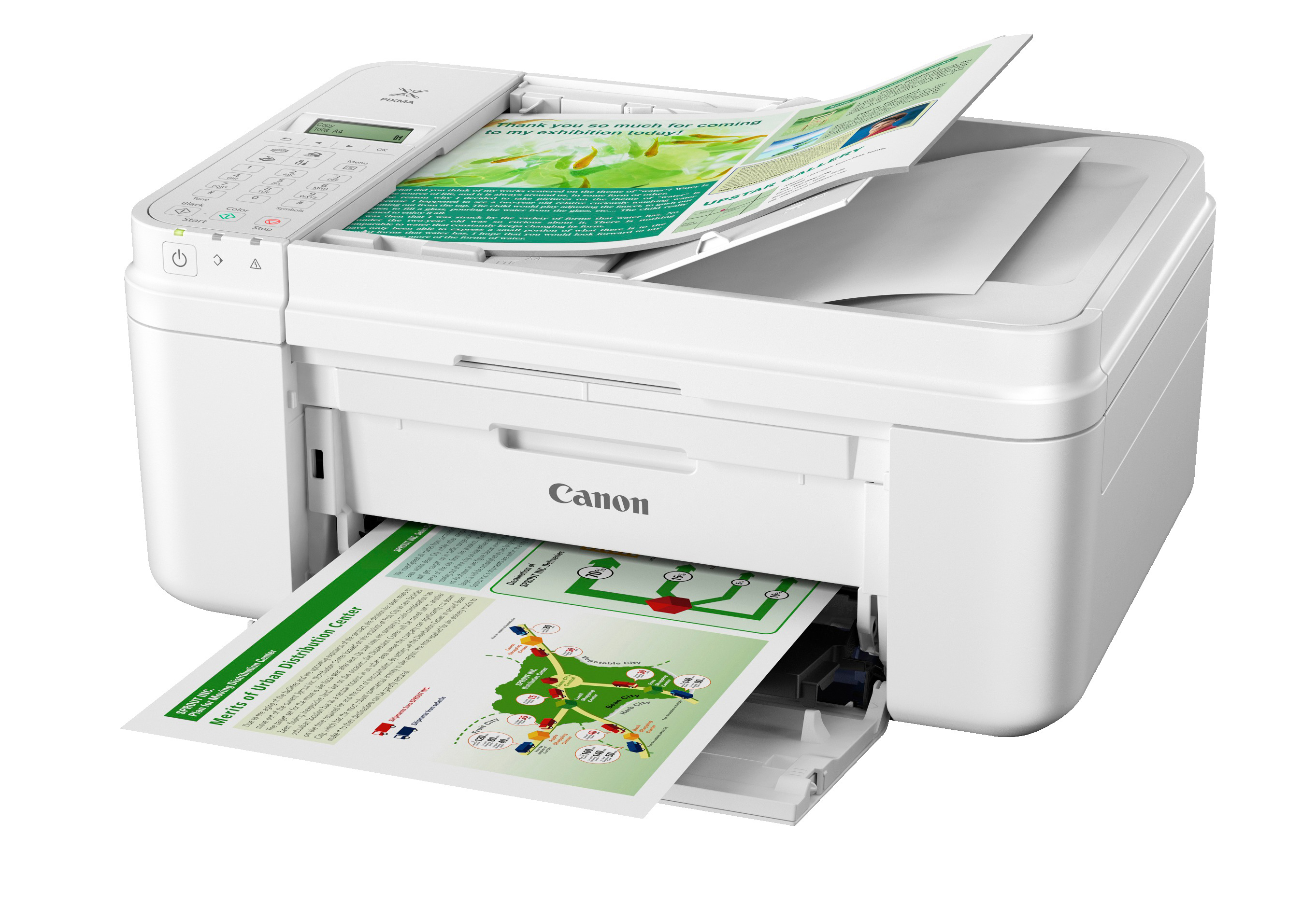 CANON PIXMA MX495 Tintenstrahl mit FINE Druckköpfen 4-in-1 Tinten-Multifunktionsdrucker WLAN Netzwerkfähig